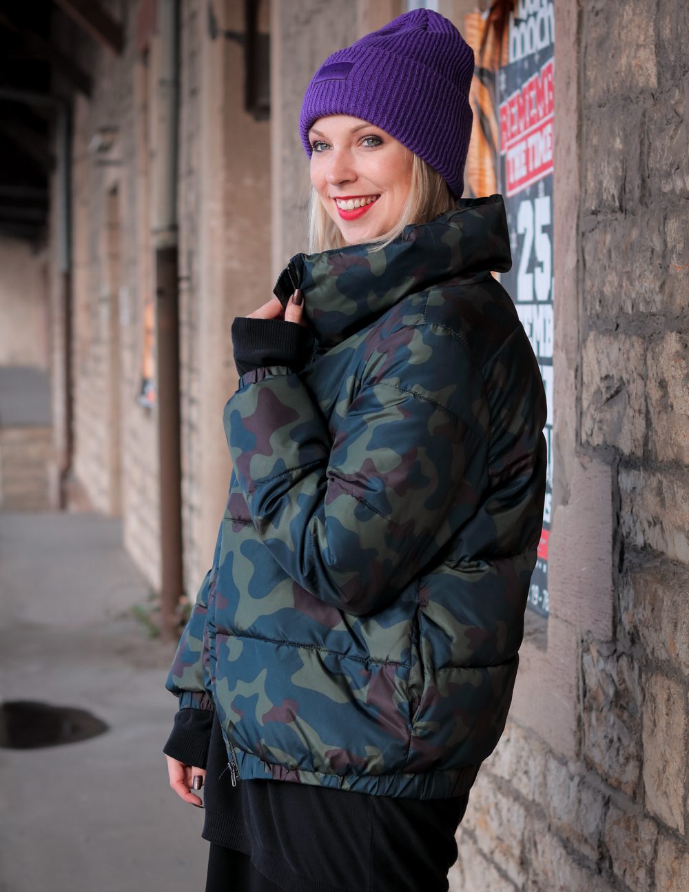 Steppjacke Jakes Camouflage Winter Outfit