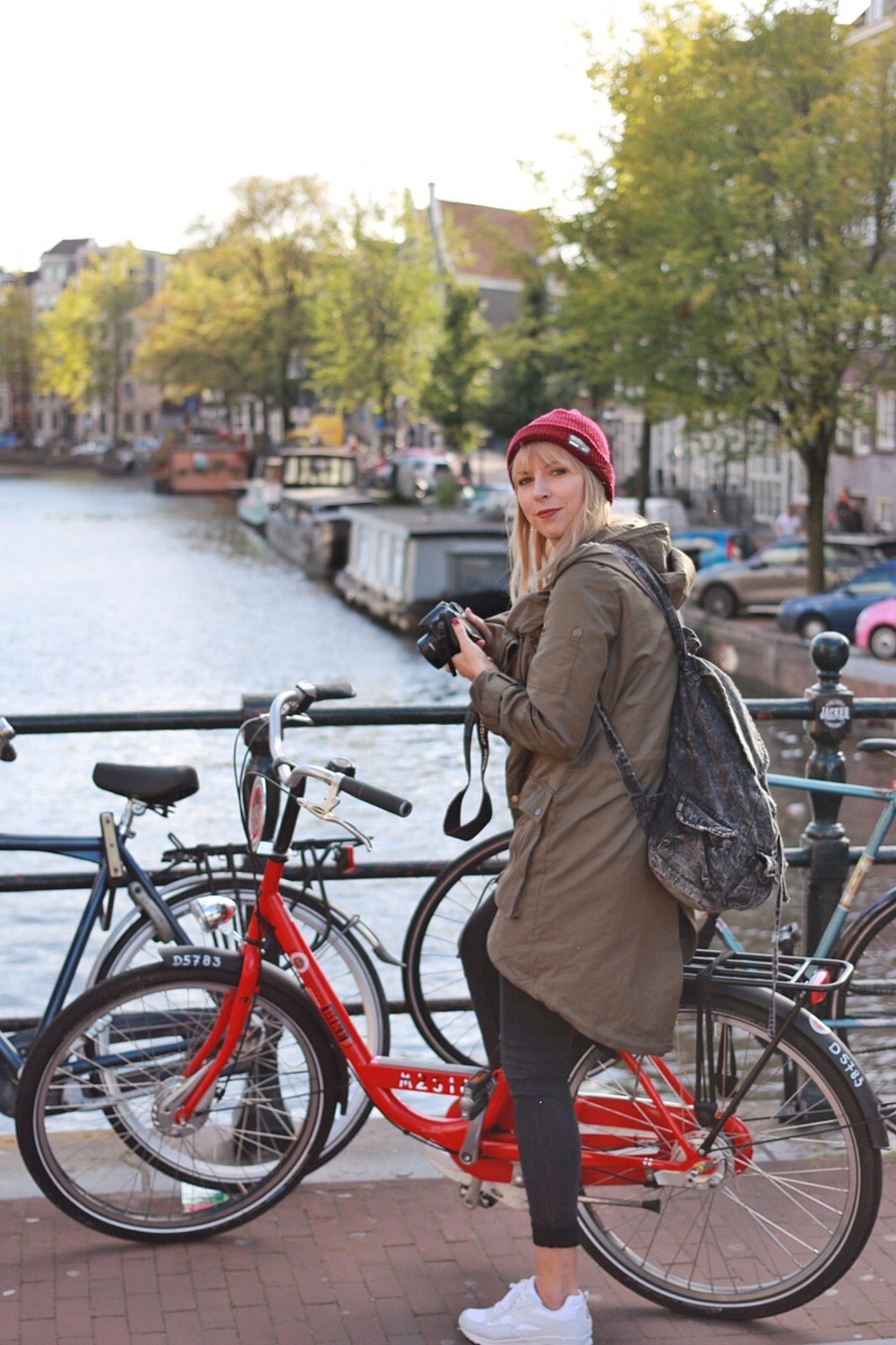 Ich in Amsterdam mit dem MAC Bike