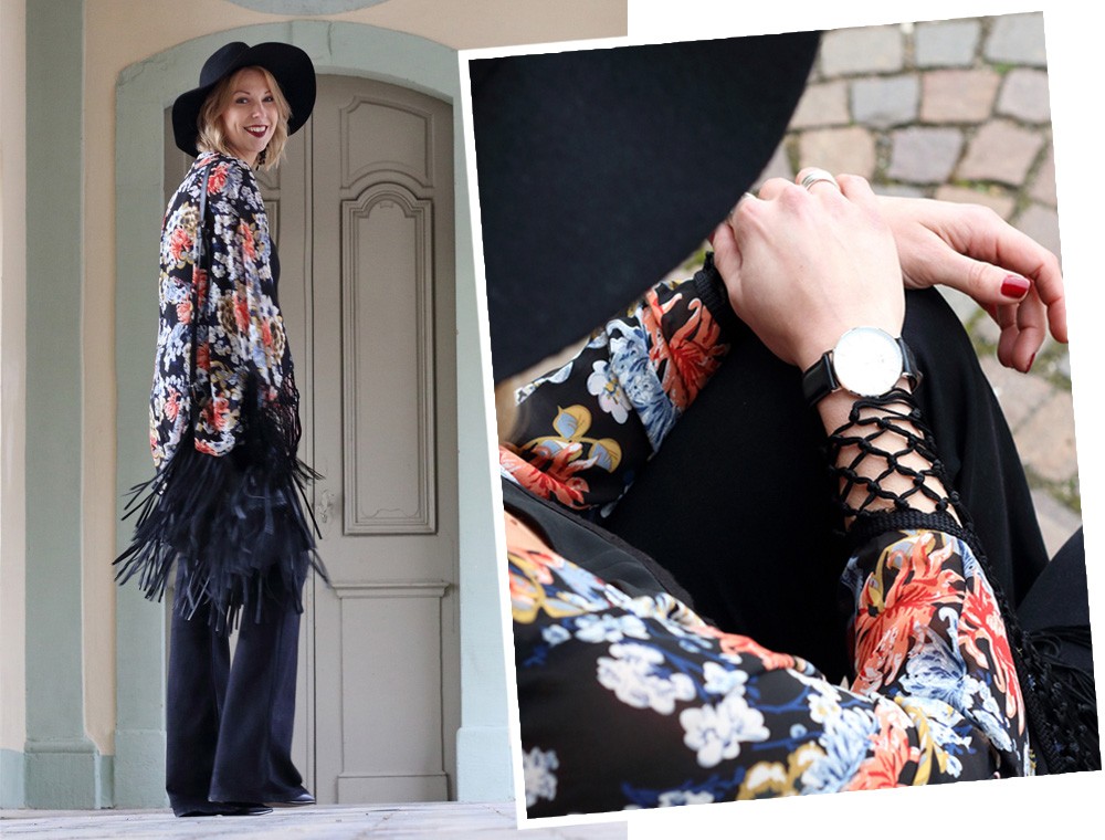 Outfit Kimono Flared Jeans Hut Stiefeletten Fransentasche Fashionbloggerin Karlsruhe (19)