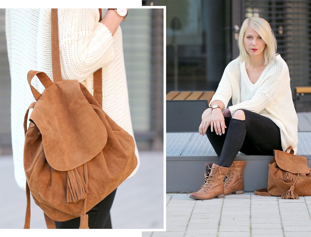 fashionbloggerin-karlsruhe-outfit-braune-schnuerboots-zign-strickpullover-noisy-may-fransenrucksack-just-fab-1